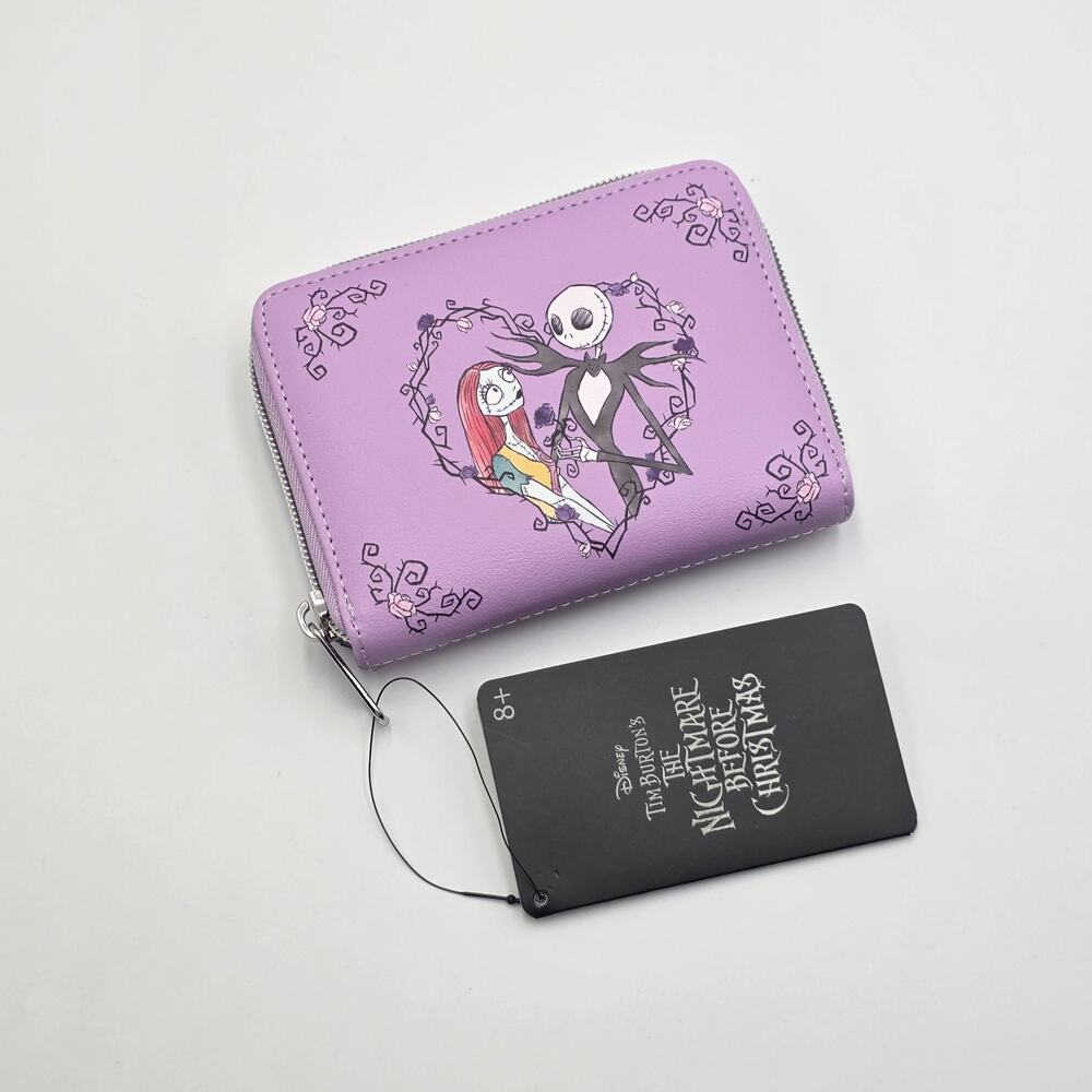 Loungefly Disney The Nightmare Before Christmas Jack & Sally Thorn Heart Wallet